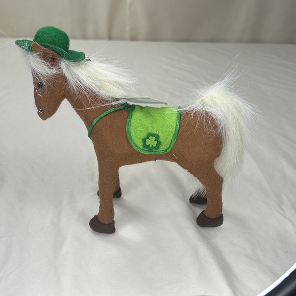 NWT Annalee 7" Celtic Pony St. Patrick's Day Horse Shamrock Hat 2013 - Picture 5 of 10